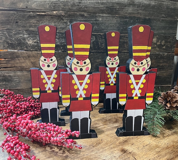 Disney Marching Toy Soldier Set or Single Christmas Parade Main Street USA Home Accent Nutcracker Mantel Decor
