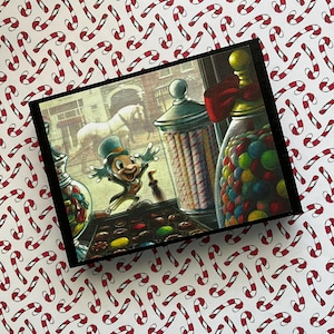 Jiminy Cricket Vintage Disney Main Street Candy Shop Disneyland Magic Kingdom Weihnachten Home Decor Zeichen