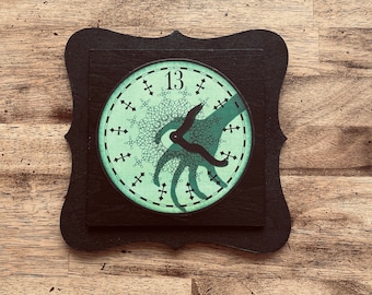 Disney Haunted Mansion Wood Clock Disneyland Disney World Home Decor Sign