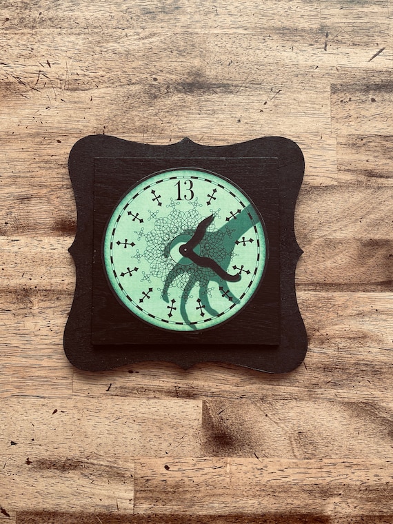 Disney Haunted Mansion Wood Clock Disneyland Disney World Home Decor Sign