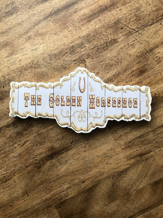 Disneyland The Golden Horseshoe Stage Show Frontierland Disney Restaurant Cafe Home Decor Sign