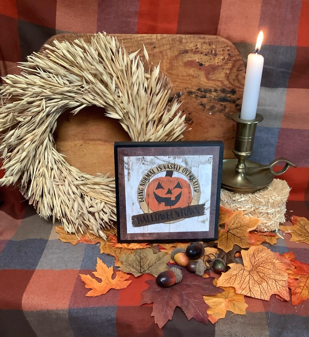 Disney halloween town classic movie halloweentown home decor sign etsy