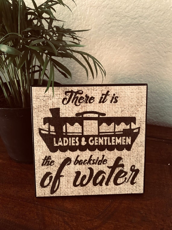 Disney's Jungle Cruise Backside of Water Sign Disneyland Disney World Adventureland Attraction Art Gifts for Her