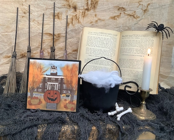 Disney Halloween Town Disney Movie Original Classic Home Halloweentown Witches Decor Art Sign