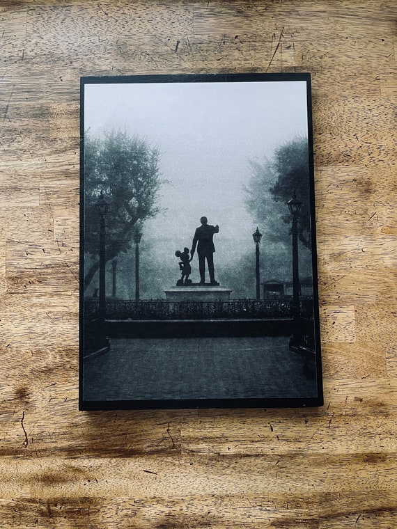 Walt & Mickey Partners Statue Disneyland Home Decor Wood Sign Best Friends Together Forever Disney Main Street USA