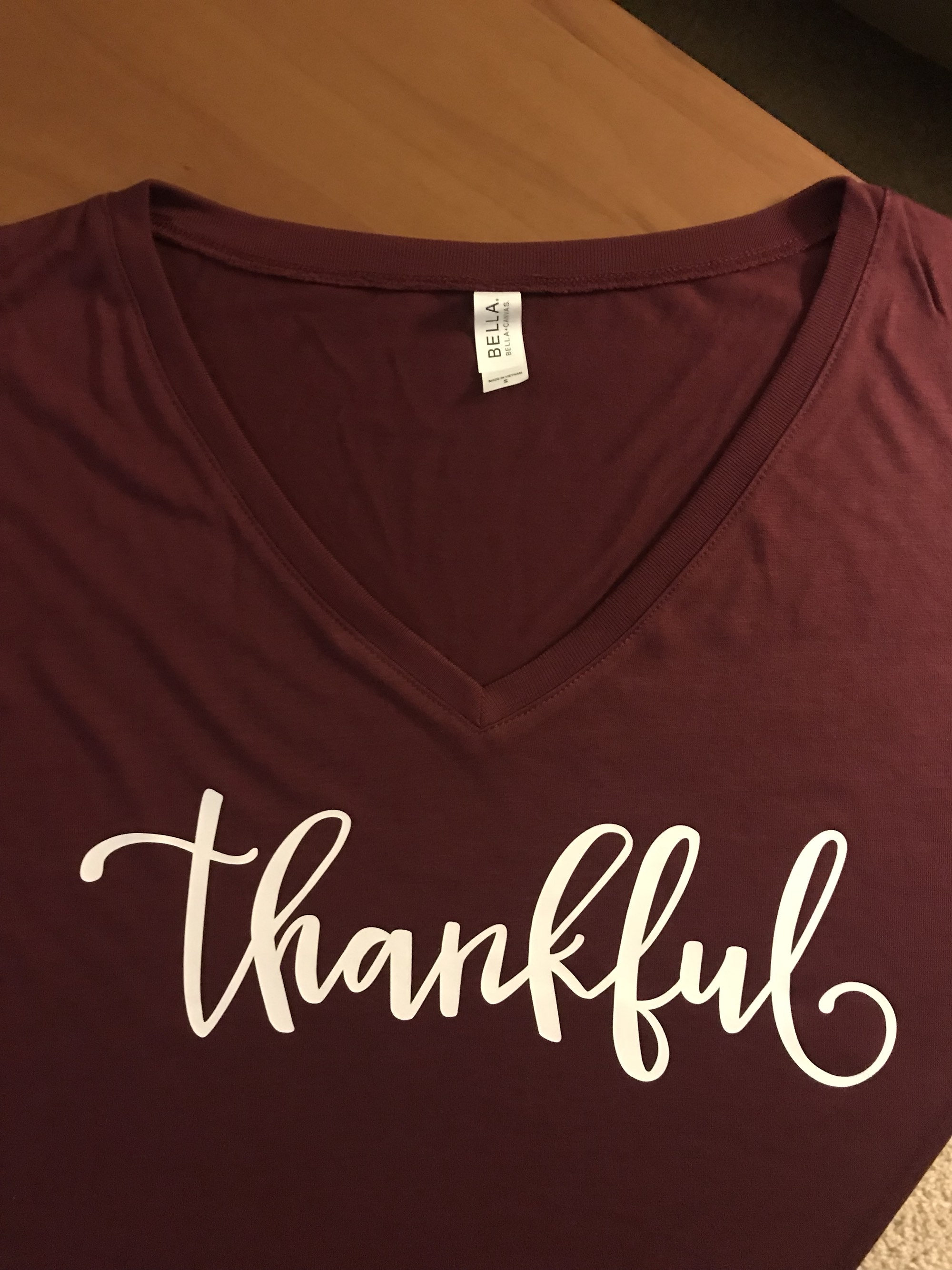 womens thankful shirt