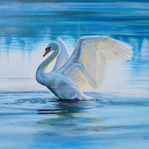 schwan Acrylbild