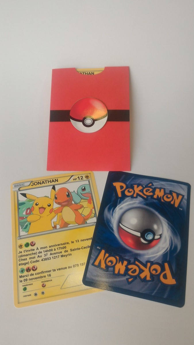 Diy Printable File Template Invite Card Pokemon Silhouette Etsy Ireland