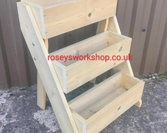 Tiered Freestanding Planter. Tier Planter. Multi-level Planter, Step Planter, Herb Planter, Strawberry Planter. DIFFERENT SIZES AVAILABLE