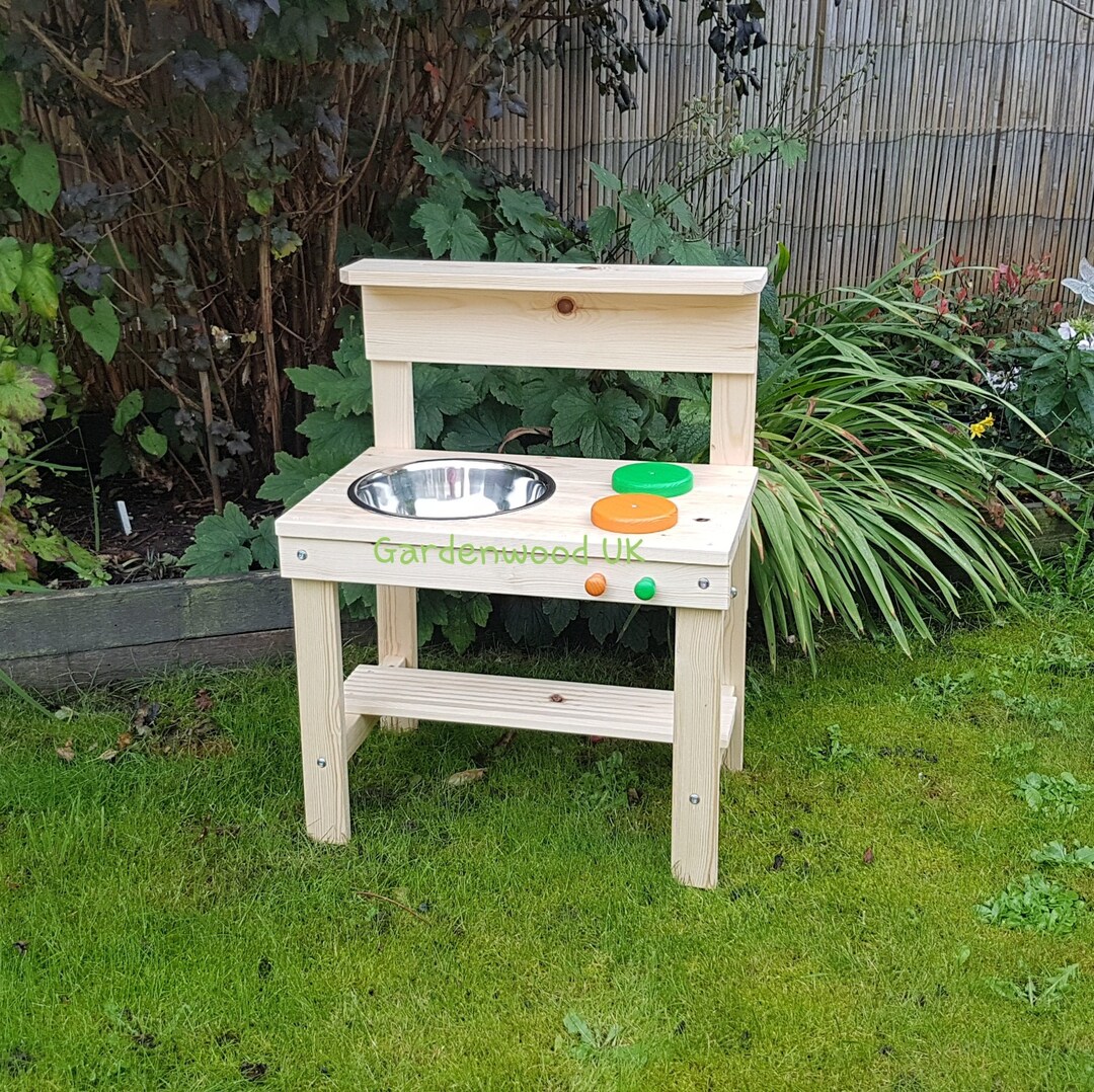Handmade Wooden Children's Mud Kitchen. Kids Garden Wood Etsy UK
