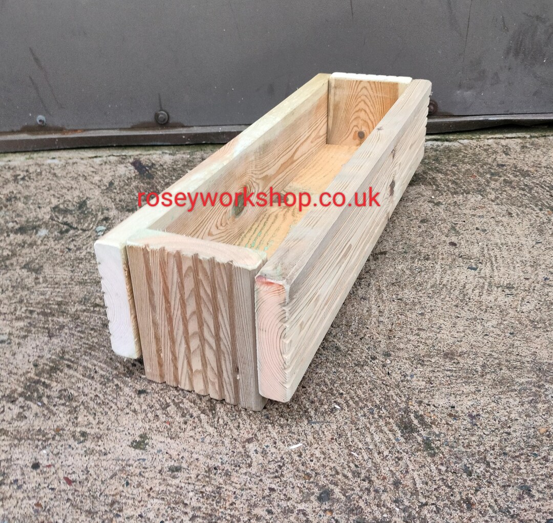 Trough Window Box Decking Box Planter, Trough Window Box, Garden Patio Planter, Flower ...