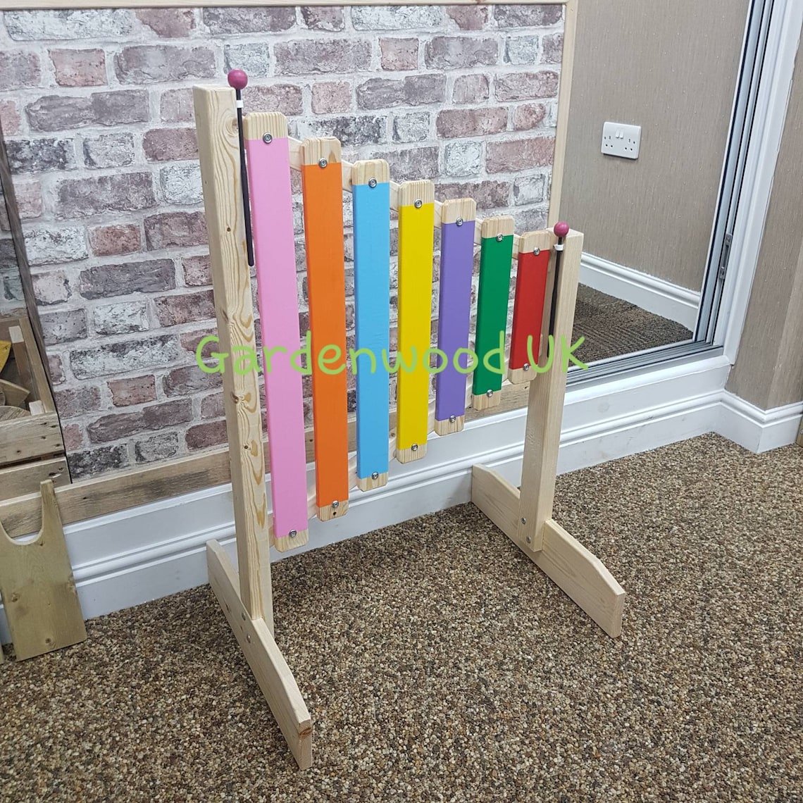 Handmade Kids Children's Wooden Garden Xylophone. Outdoor Etsy
