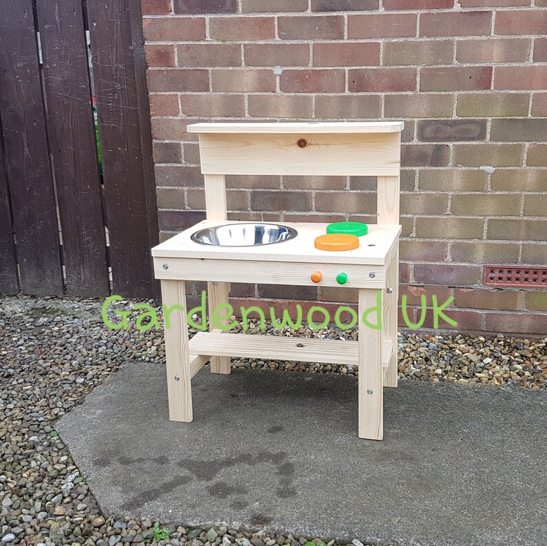 Handmade Wooden Children's Mud Kitchen. Kids Garden Wood Etsy UK
