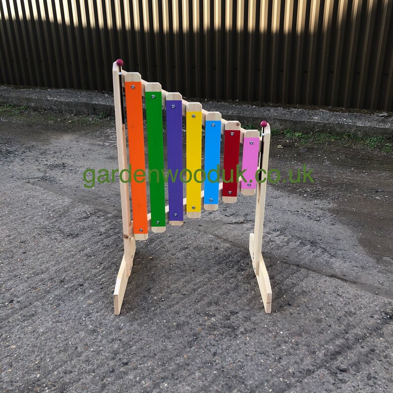 Handmade Kids Children's Wooden Garden Xylophone. Outdoor Etsy
