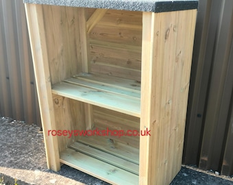 Personalised Outdoor Tall Doorstep Wooden Boots, Welly Storage Box, Muddy Boots, Wellies, Shoes. Garden Storage