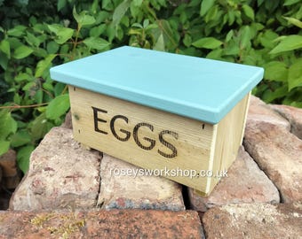 Doorstep Wooden Doorstep Egg Box. Porch Egg Storage Box. Kitchen Storage box. Egg box.