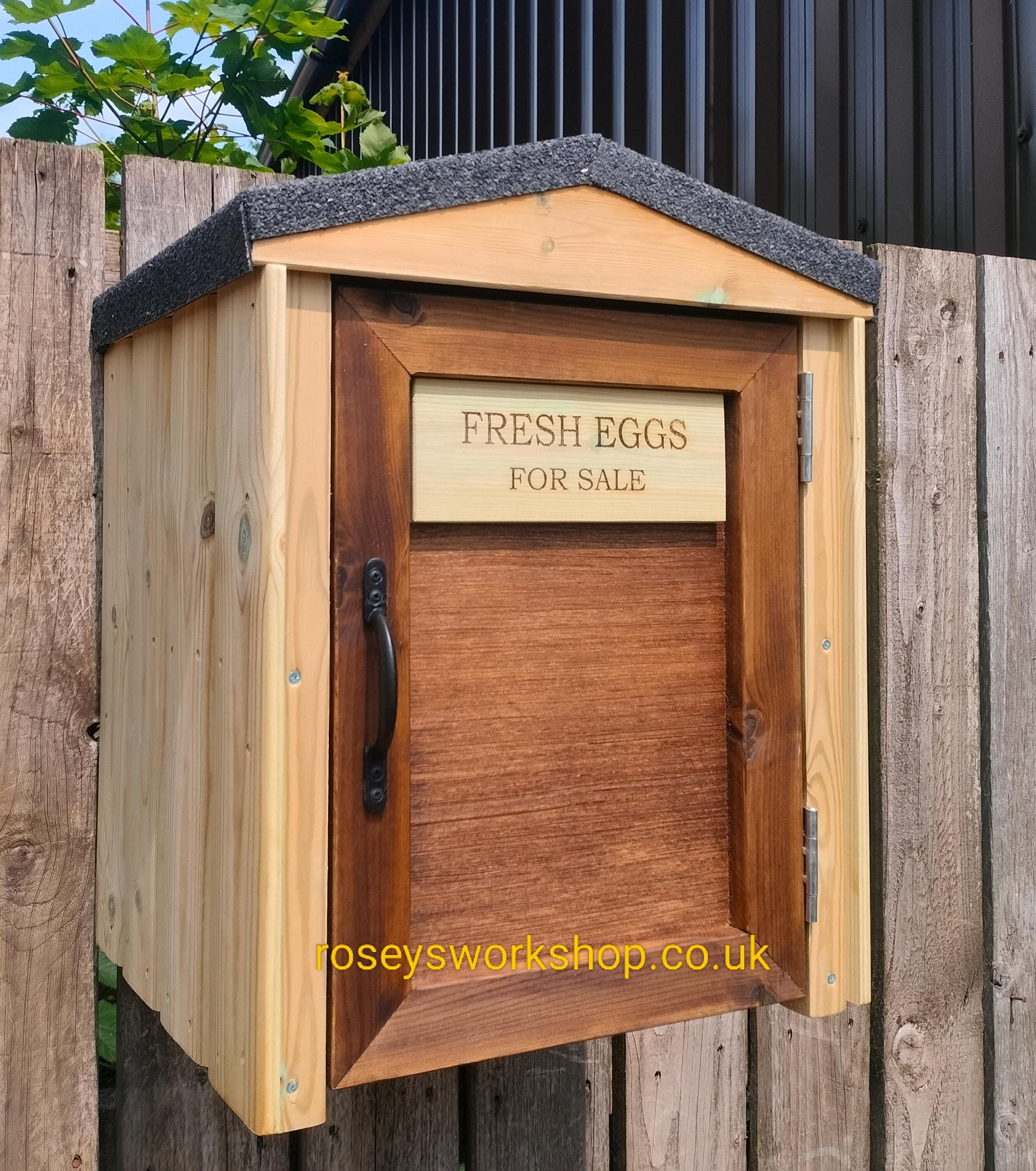 Roadside Egg Box. Egg Store. Honey, Jam Selling Box. Honesty Box