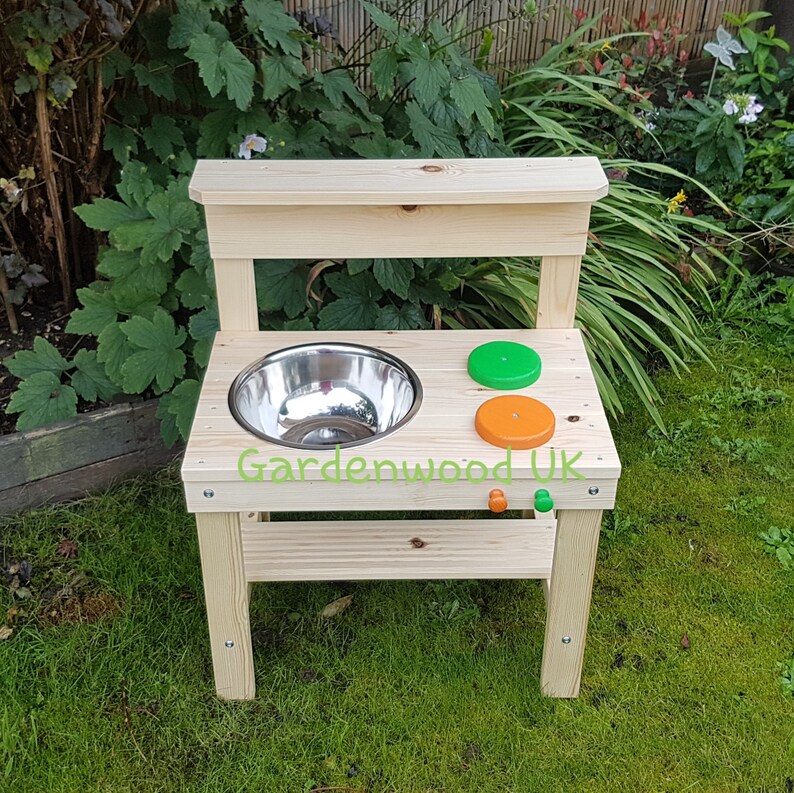Handmade Wooden Children's Mud Kitchen. Kids Garden Wood Etsy UK