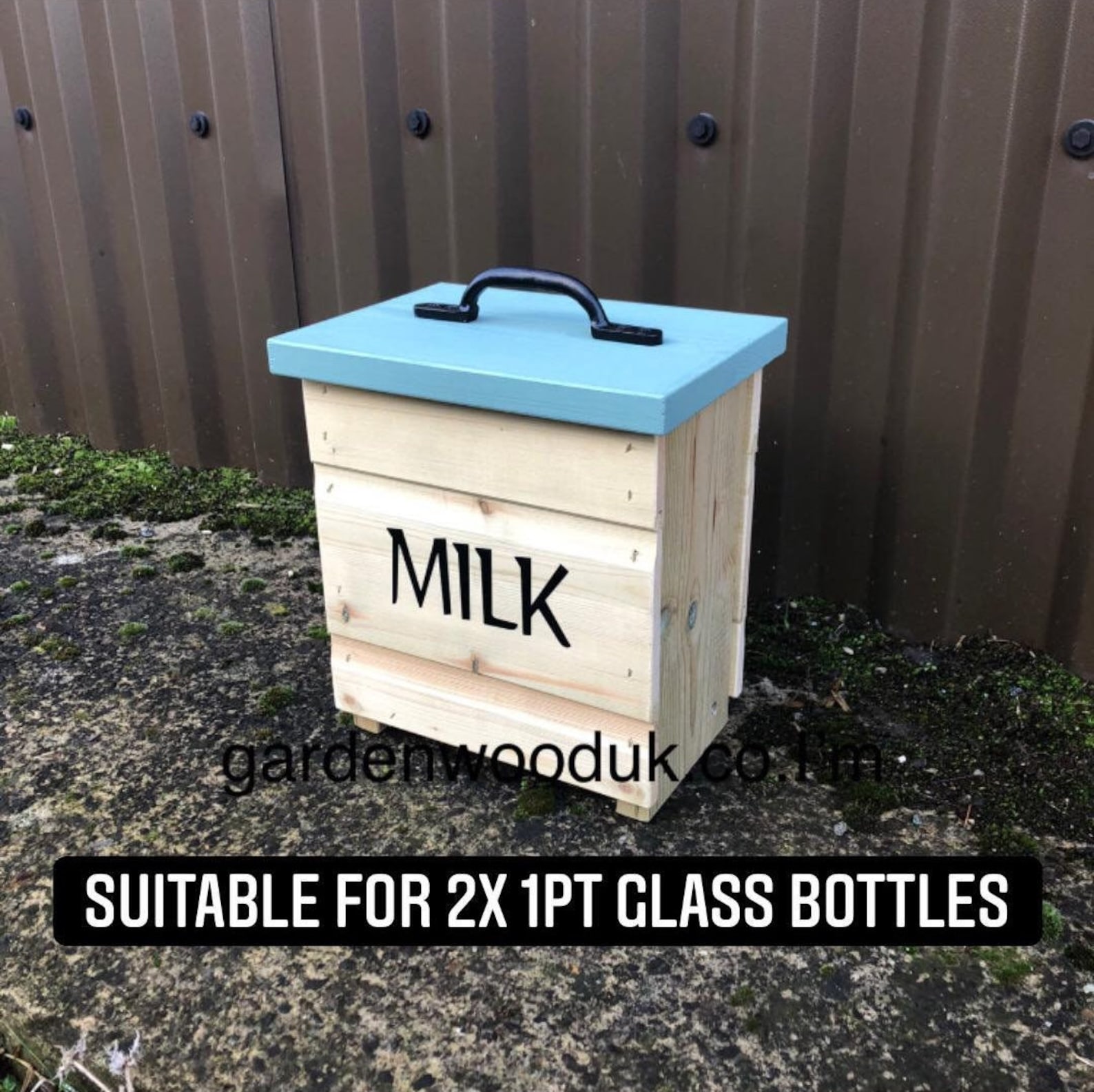 Doorstep Wood Milk Box. Porch Milk Storage Box. Milk Bottle Etsy UK