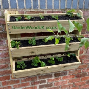 3 Tier Wall Mounted Planter 800mm wide