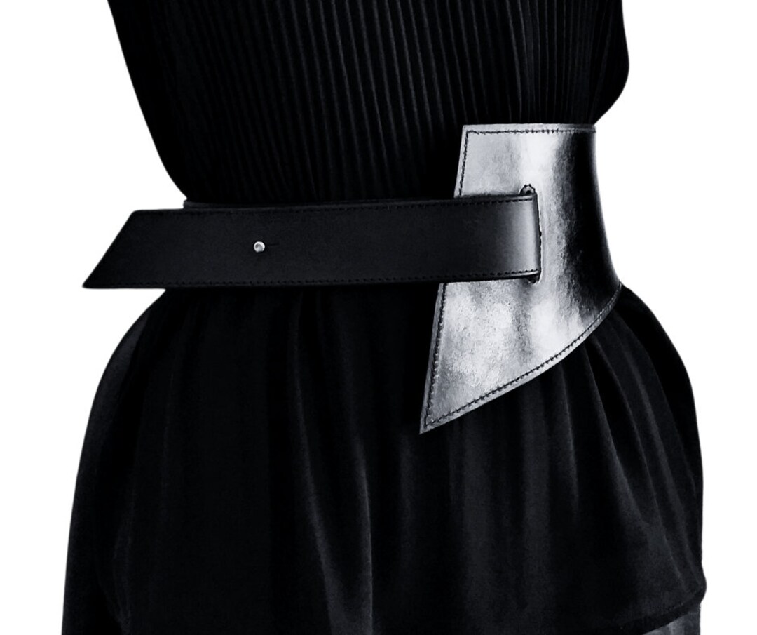 womens black waist belt