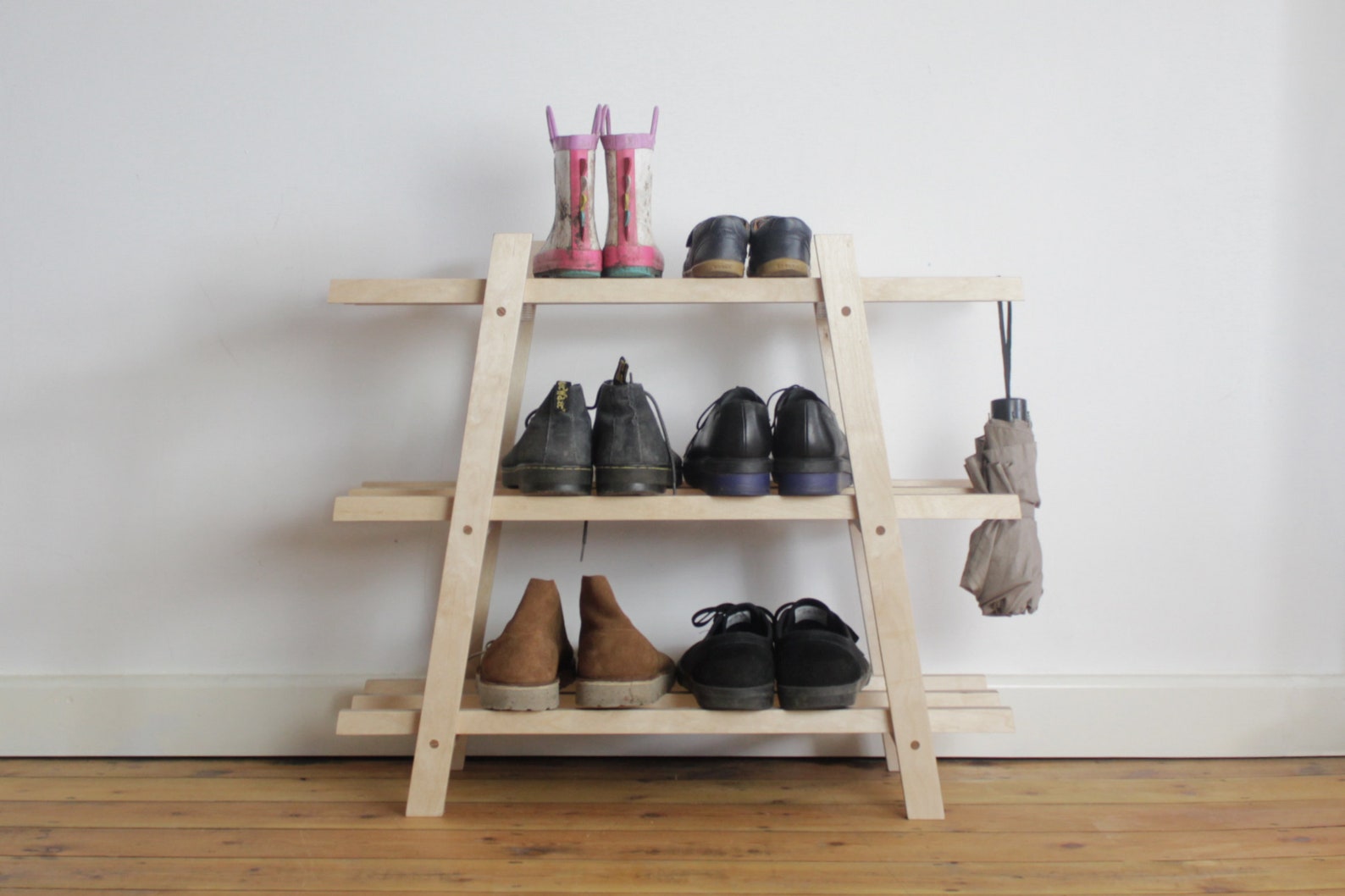 Plywood Shoe Rack Etsy UK