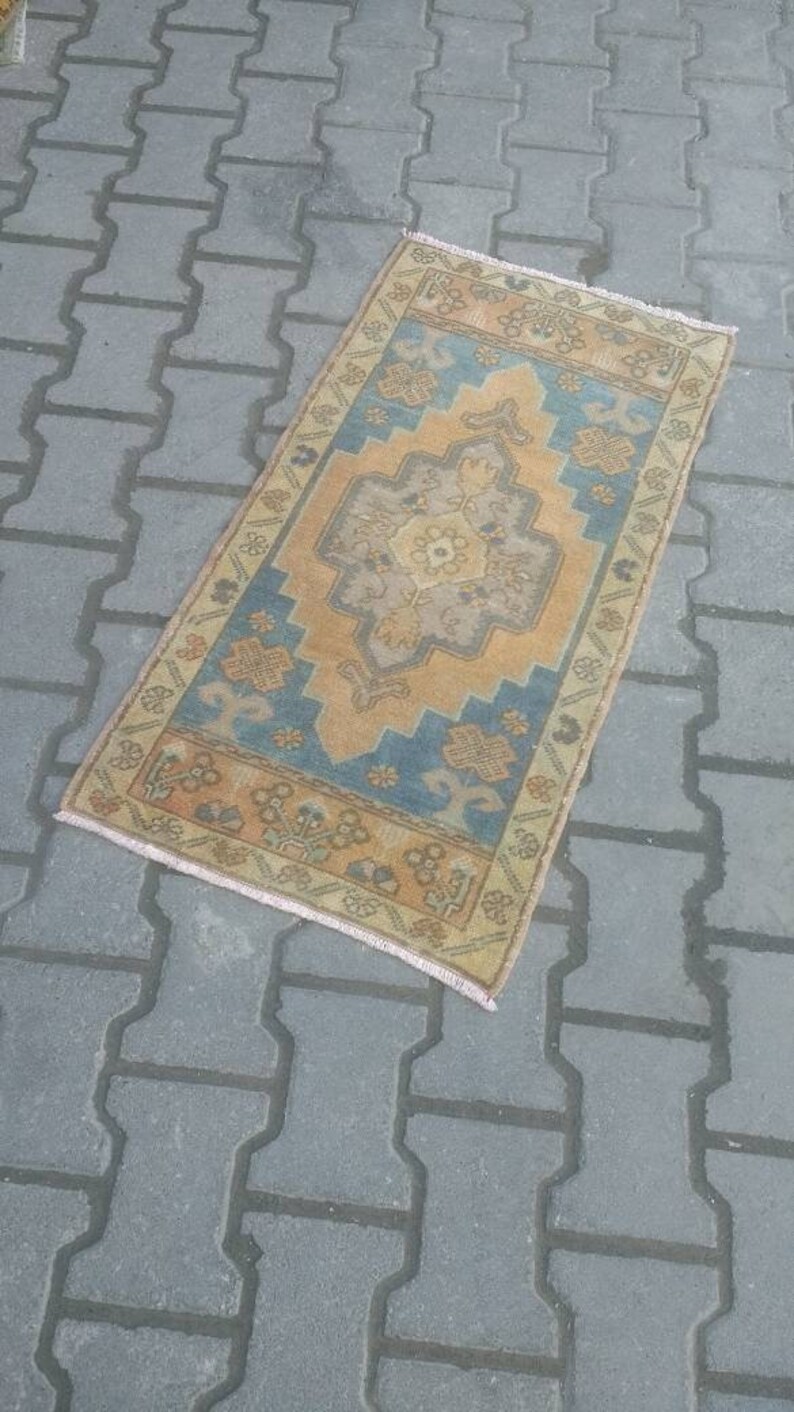 Vintage Kleine Decke Bett Seite Teppich Gedeckten Farben Kleiner