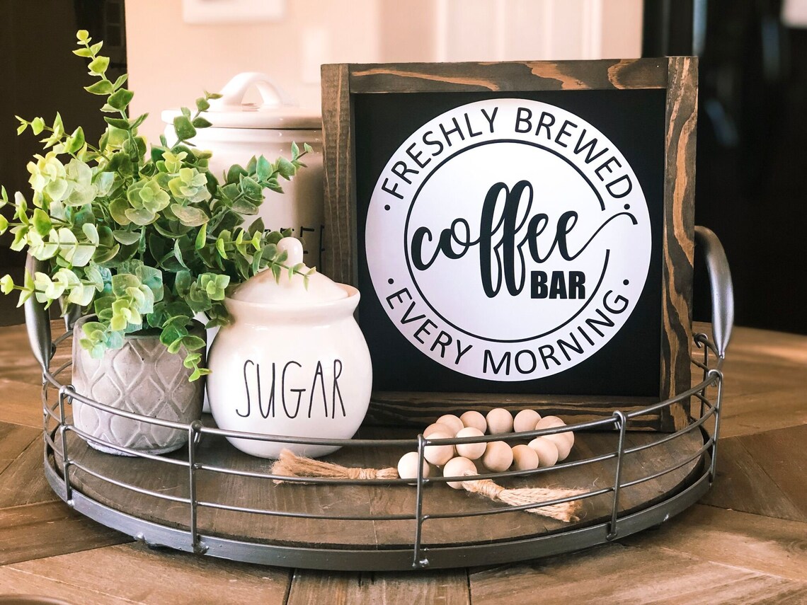 Freshly Brewed Coffee Bar Every Morning Coffee Lover Etsy