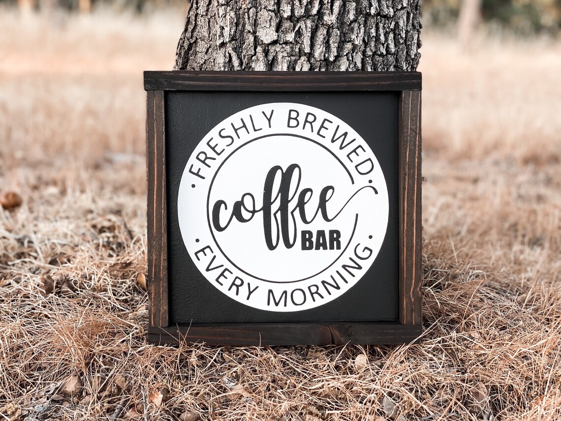 Freshly Brewed Coffee Bar Every Morning Coffee Lover Etsy