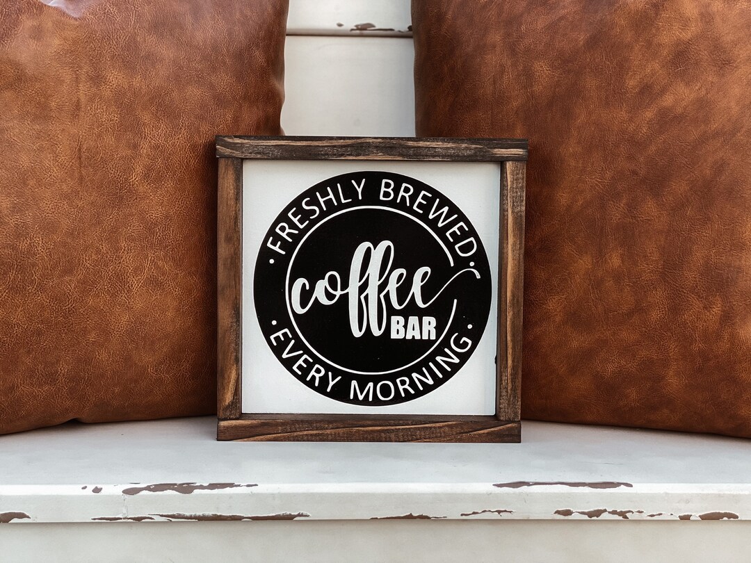 Freshly Brewed Coffee Bar Every Morning Coffee Lover Etsy