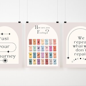 Feelings Celestial Pack |  Mental Health, Mindfulness, TherapieDruck, Büro Dekor, Selbstpflege, Wellness, persönliches Wachstum