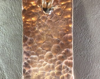 Hammered Copper Pendant