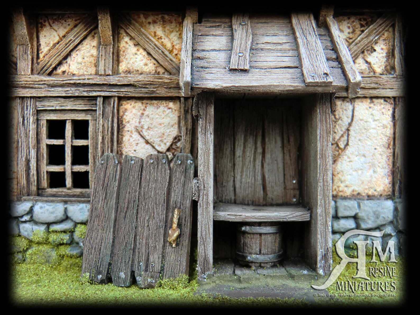 Maison médiévale 3 éch 30mm, kit résine - Canada