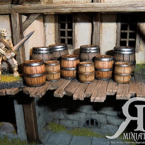 Maison Médiévale 4 (échelle 30mm) Kit Résine Peinture Warhammer Fantasy