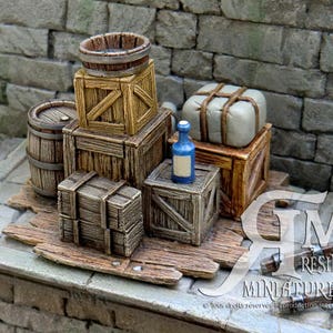 BOXES AND VIALS N 1 (Resin, Ech: 30mm)