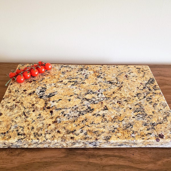 CUTTING BOARD. venetian gold, large.  granite cutting board charceuterie board