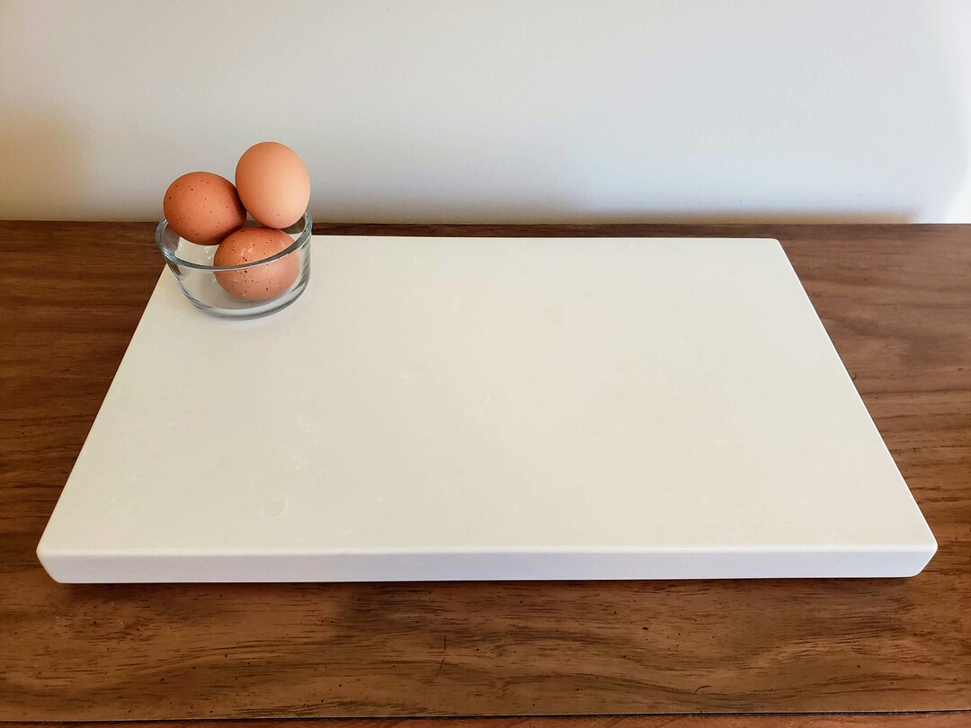 CUTTING BOARD. Shell White Quartz, Large 18x11 Etsy