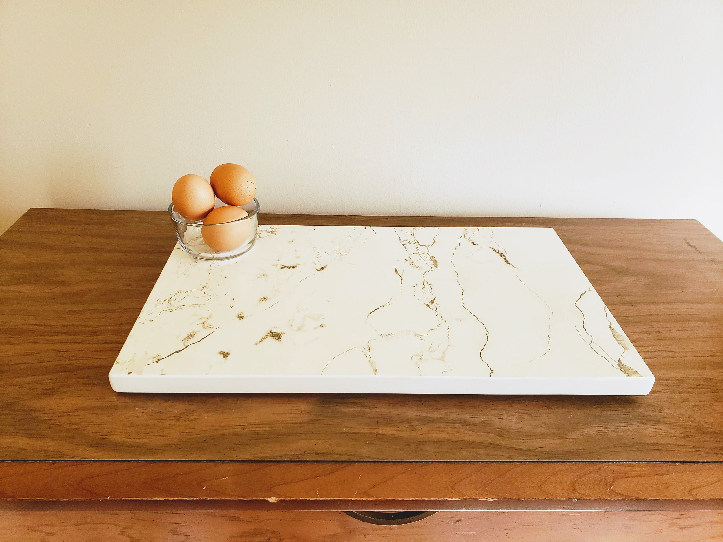 Ultra Cuisine Planche à découper en marbre et planche à pâtisserie en marbre  – Plaque de marbre