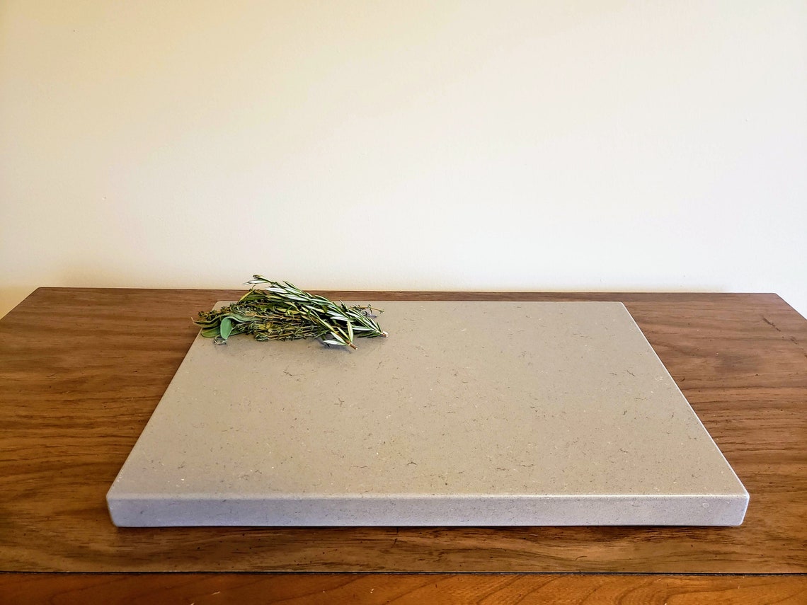 CUTTING BOARD. Fossil Gray Quartz Large Charcuterie Cheese Etsy