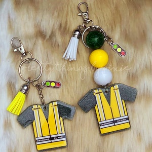 School Crossing Guard Keychain Appreciation Gift/Crossing Guard Present /Thank you for keeping me safe School Safety Officer Key Chain