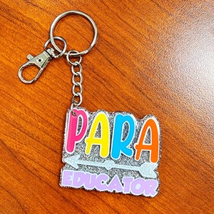 Paraprofessional Lanyard/ Para Educator/Paraprofessional Gift/PARA Lanyard/Teacher Appreciation? Back to School/Para Keychain