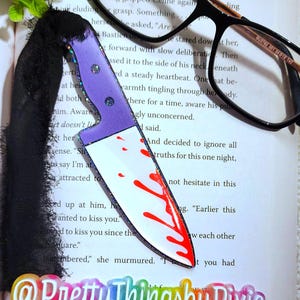 True Crime Blood Spatter Bookmark/True Crime/Bloody bookmark/Bookish gifts/Blood Spatter Bookmark/Horror Bookmarks/Crime Podcast