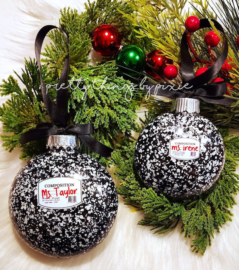 Personalized Teacher Appreciation Ornament Custom Ornament Etsy