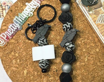 Correa de silicona con cuentas para lector electrónico / Accesorios para amantes de los libros / Accesorios para lectores de libros / Llavero para libros / Amante de los libros