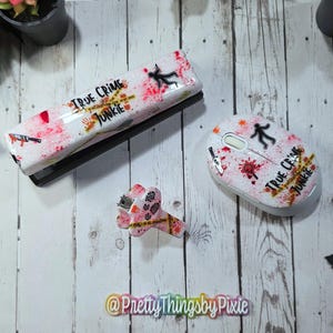 True Crime Desk Set/True Crime Pen/True Crime Stapler/Accessories/Crime Mouse/Crime Scene Pen/True Crime Junkie Office Set/Desk Accessory