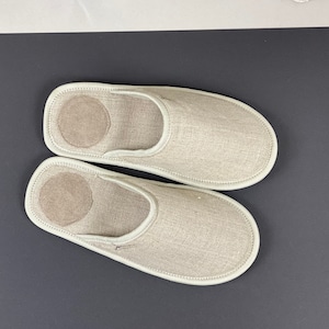 linen slippers