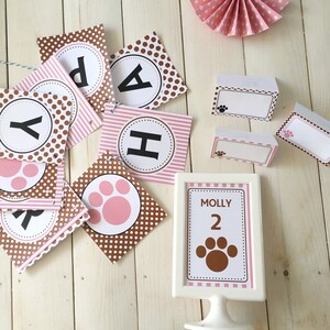 Puppy Themed Party Decorations Pack Puppy Decorations Dog Party Pug Party Dog's Birthday Puppy ...