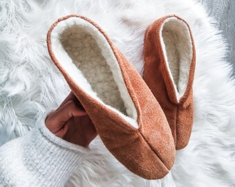 handmade sheepskin moccasins