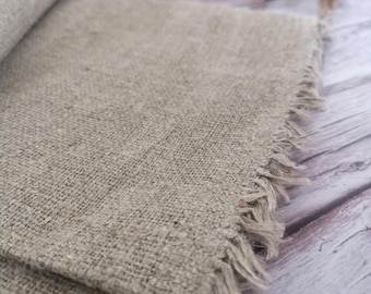 Extra Heavy Raw Linen Fabric by the Meter, 360g/m2,  93cm /36.6" wide