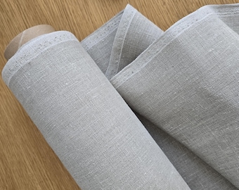 Bulk Linen Fabric Roll 10m/10yd, 100% Raw Natural Linen Canvas, LIN11